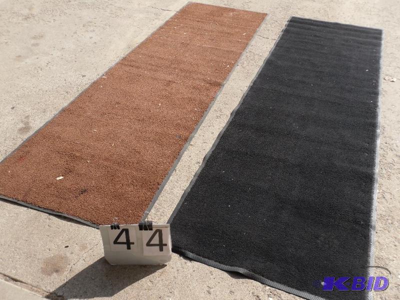 lot 44 image: 2 commercial entry rugs. Approx 115" X 3...
