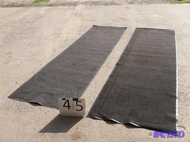 lot 45 image: 2 commercial entry rugs. Approx 115" X 3...