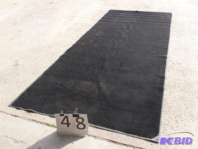 lot 48 image: Large commercial entry rug. Approx. 141"...