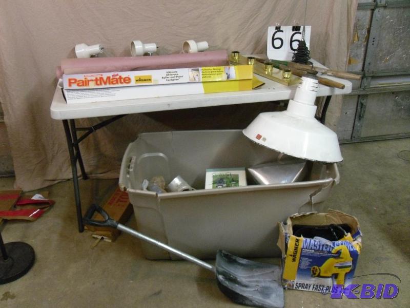lot 66 image: Assorted Light Fixtures, Wagner PaintMate, Wa...