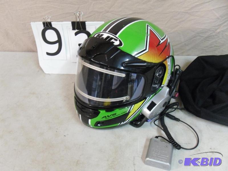 lot 93 image: HJC Snowmobile Helmet with Heated Shield and ...