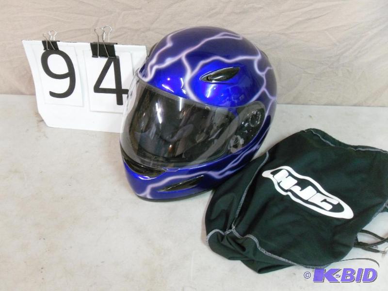 lot 94 image: Medium Helmet with Storage Bag. HJC...