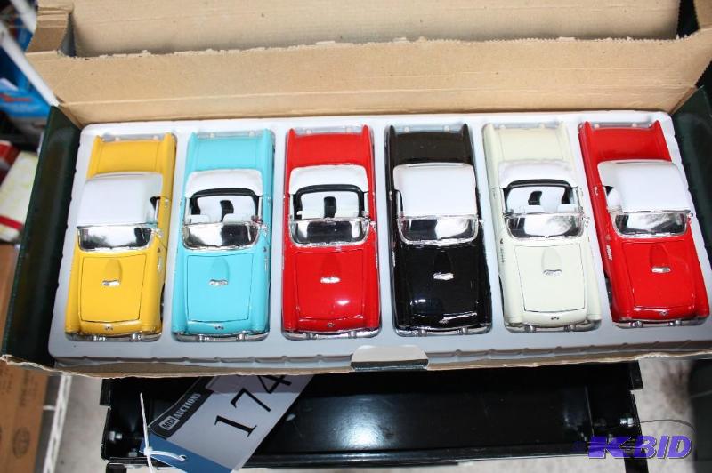 lot 174 image: 1955 Ford thunderbird set with (6) cars 124 ...