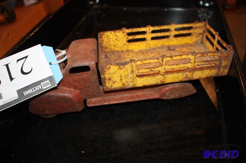 lot 218 image: A vintage metal toy truck...
