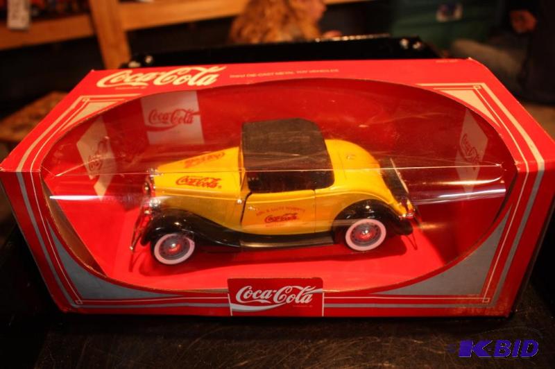 lot 234 image: CocaCola&nbspbrand die-cast metal toy car...