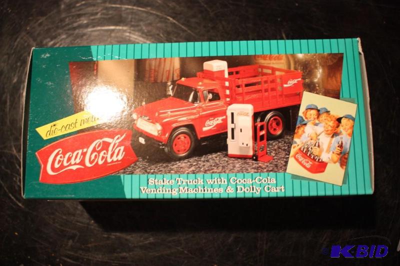 lot 318 image: CocaCola die-cast metal stake truck with Coca...