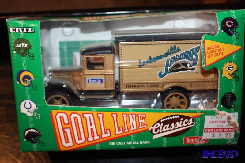 lot 319 image: Goal Line classics Jaguars die-cast metal ban...