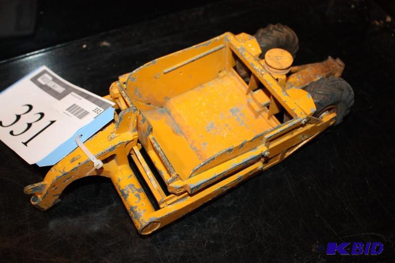lot 331 image: Vintage metal toy trailer with movable parts...