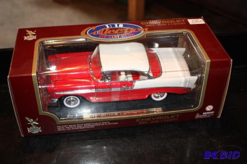 lot 402 image: 1956 Chevrolet bel air die-cast metal 118 sc...