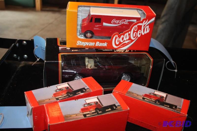 lot 490 image: Lot of (5) items including a CocaCola stepvan...