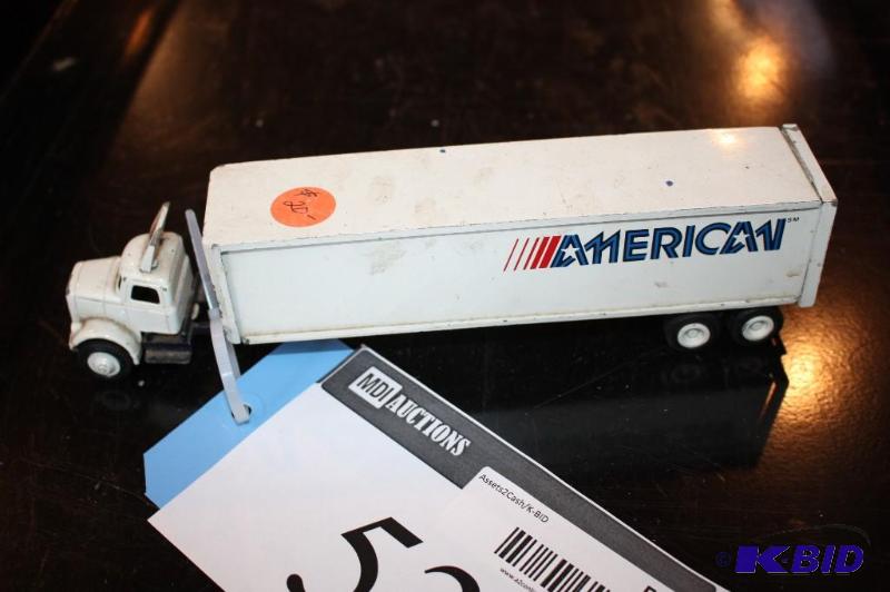 lot 53 image: A toy American semi truck...