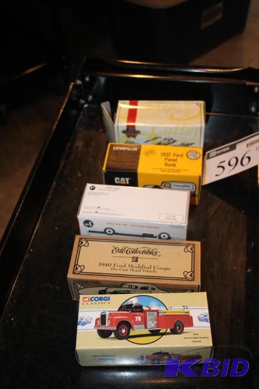 lot 596 image: Lot of (5) items including a 1955 Chevy 3100 ...