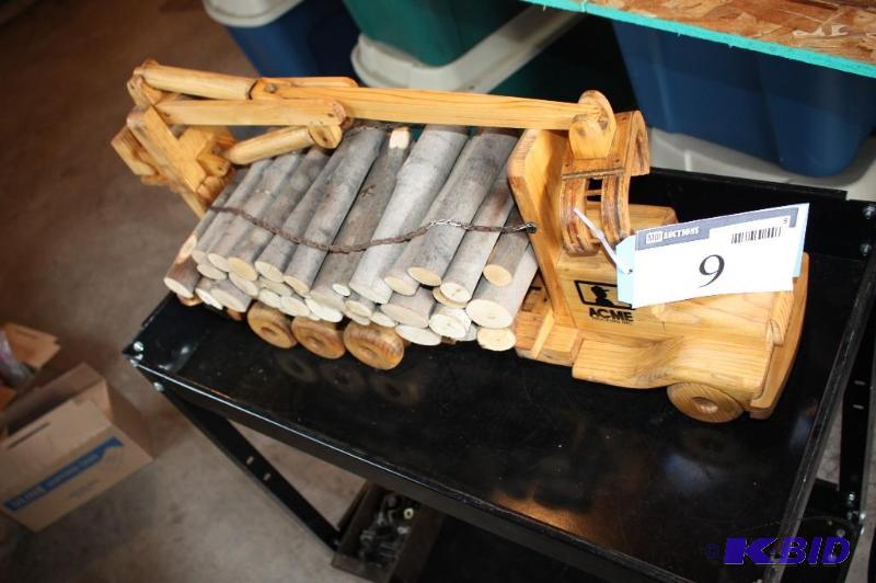 lot 9 image: ACME Trucking Inc wooden lumber truck with lu...