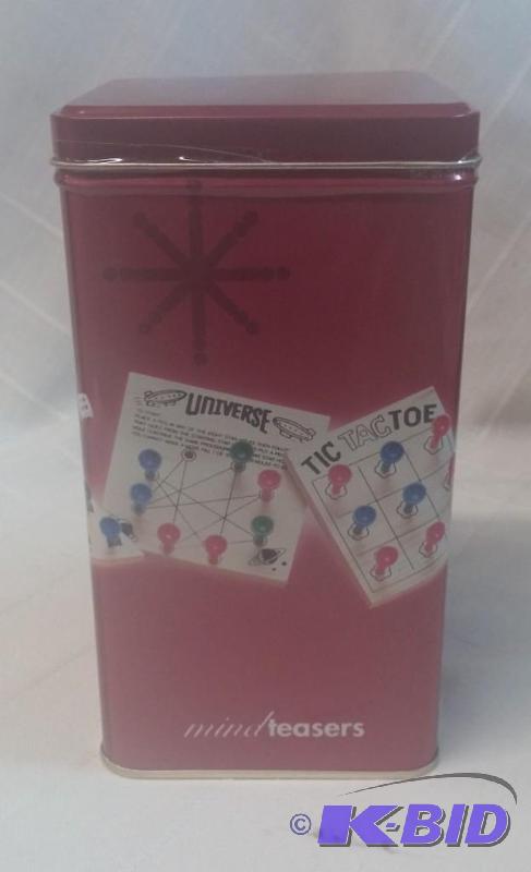 lot 11 image: Metal Box of wooden games...