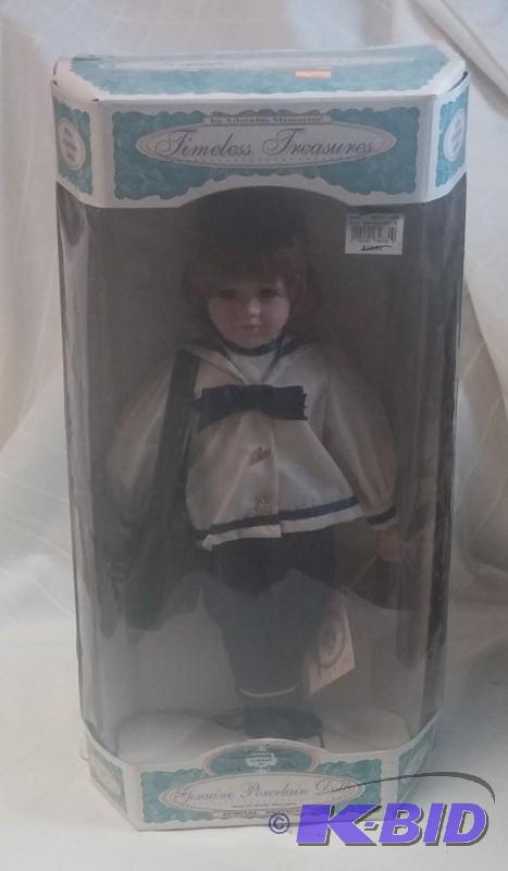 lot 12 image: Vintage porcelain doll...