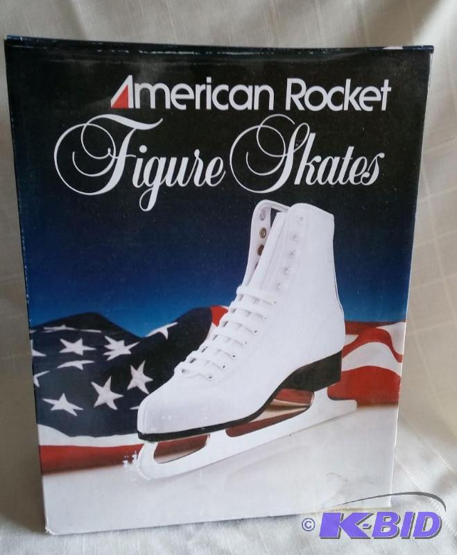 lot 5 image: Womens white ice skates by American Rocket i...