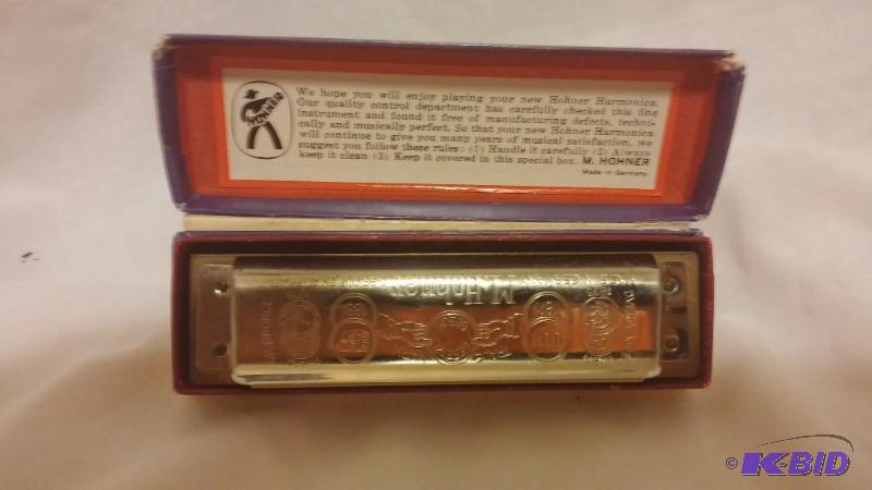 Antique Vintage Marine Band C Harmonica Music...