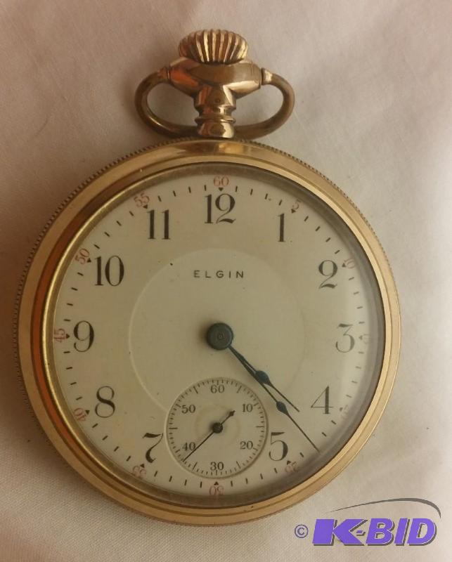 1908 Antique 17J Elgin Pocket Watch...