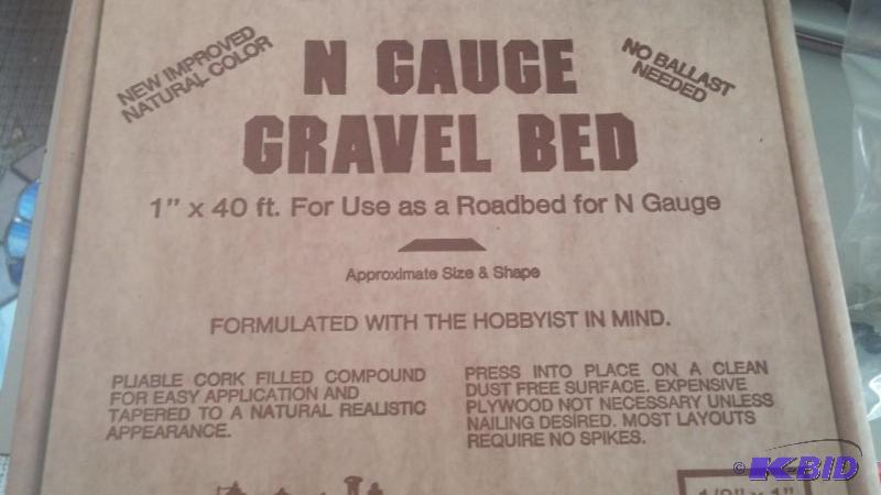 Small amount of N gauge gravel bed...