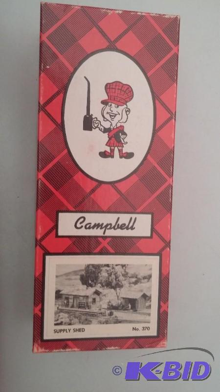 HO Scale Campbell #370 Supply Shed &amp Sing...