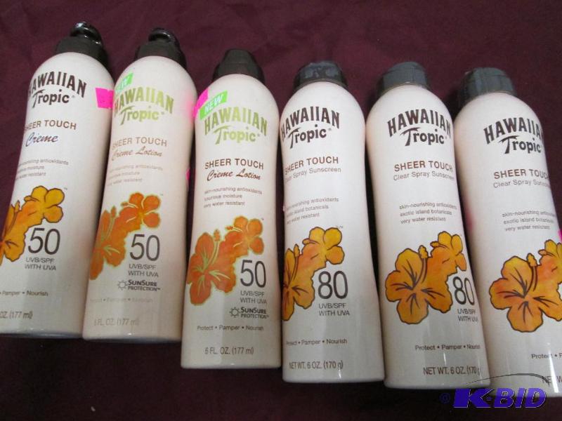 Qty 3 Hawaiian Tropic Sheer touch Clear sunsc...