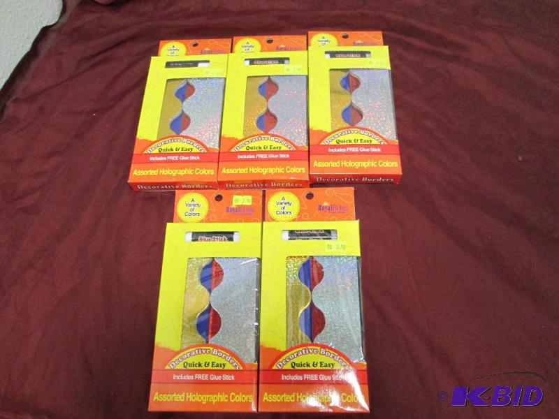 Qty 5 Decorative Borders Includes glue, Assor...