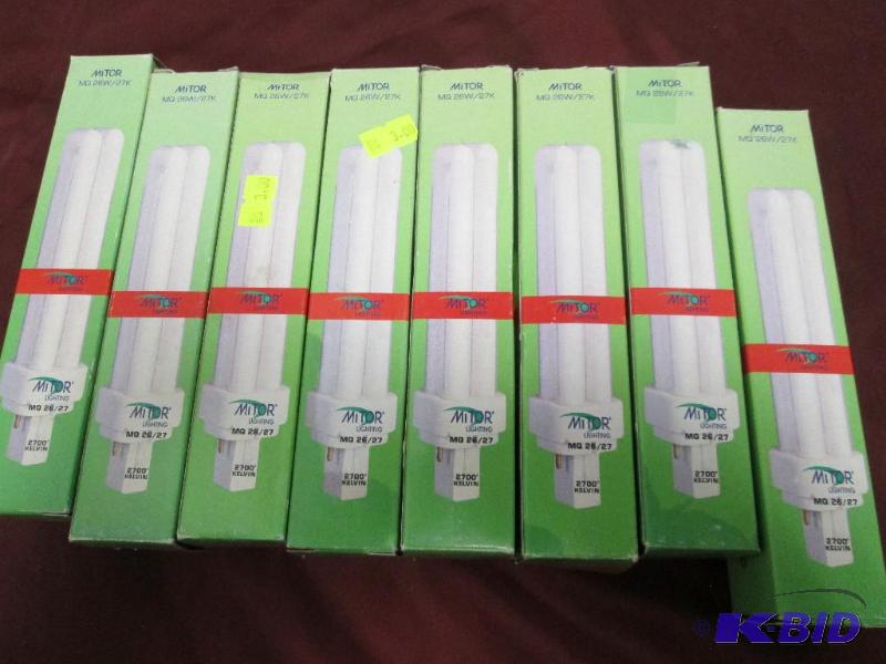 Qty 8 Mitor MQ 26W27K bulbs...