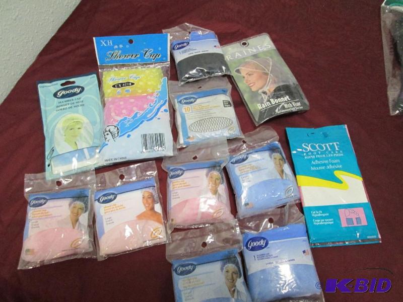 Qty 8 Slumber cap size large color pink, blac...