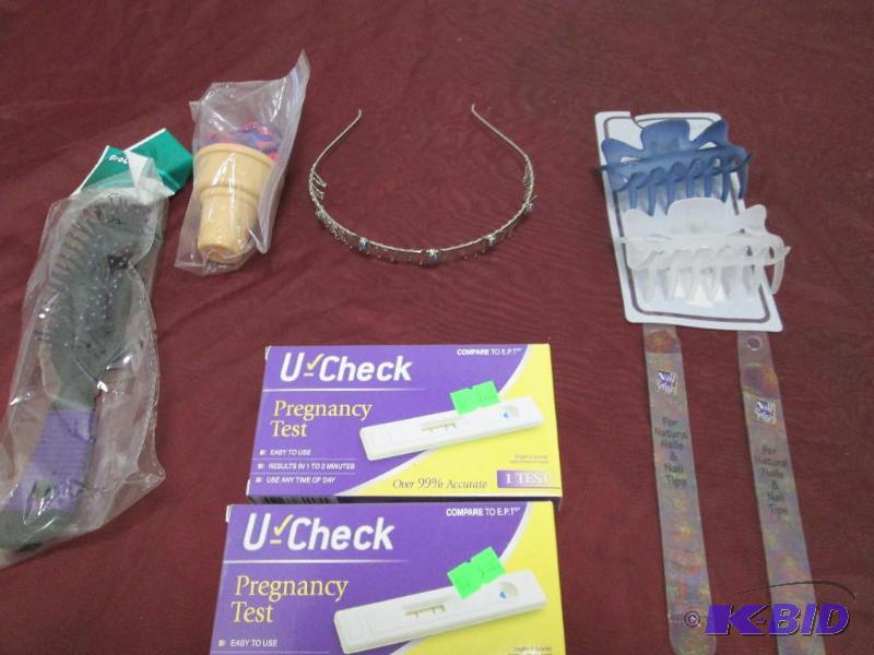 Qty 2 U-check pregnancy test, one ice cream c...
