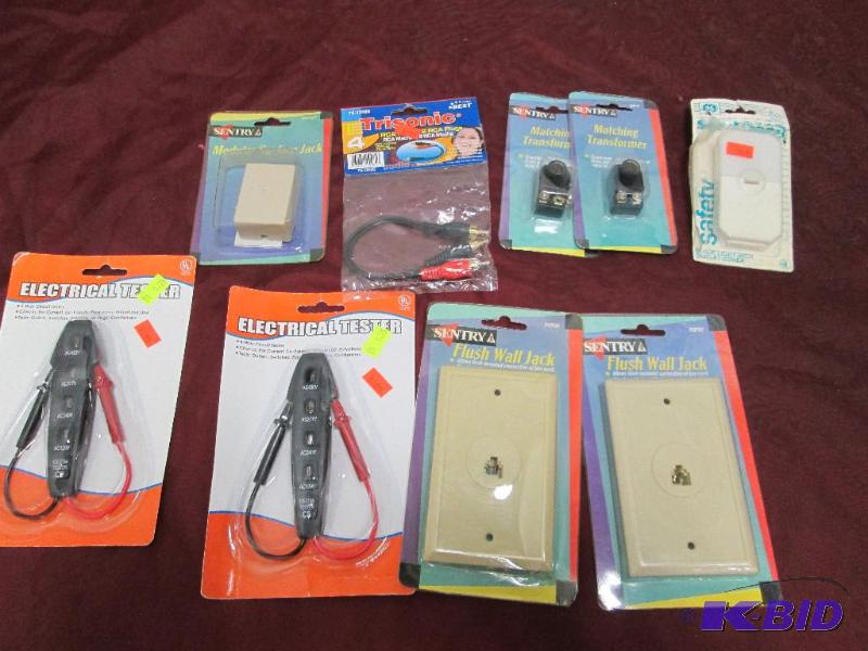 Qty 2 Sentry flush wall jack, 2 Sentry matchi...