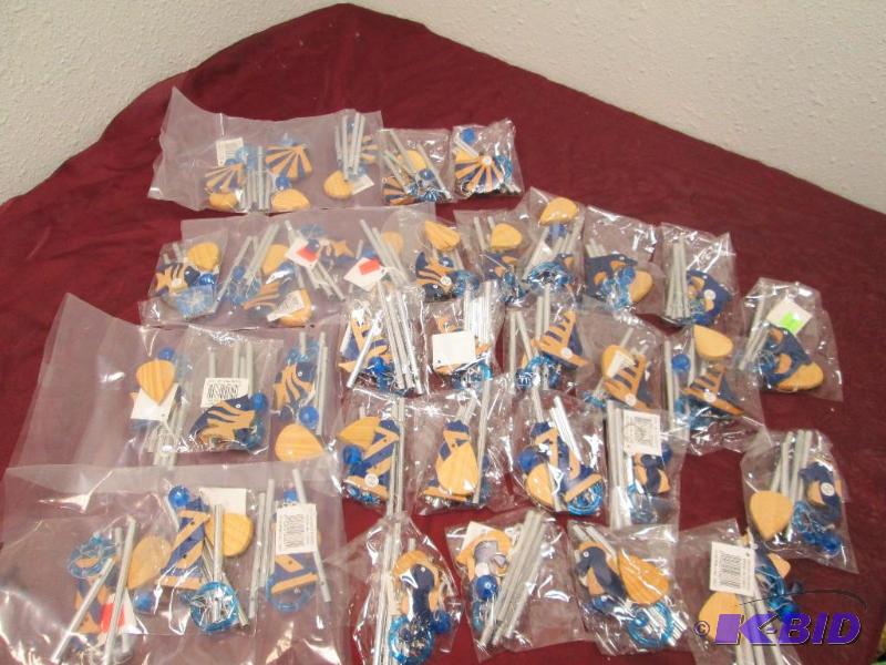 Qty 33 Wind chimes sea shells, light house, f...