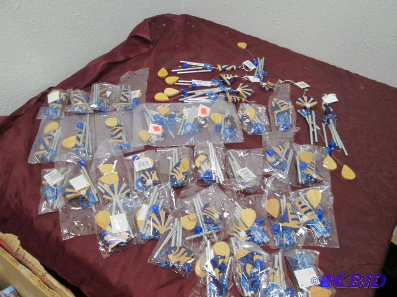 Qty 39 Wind chimes sea shells, light house, f...