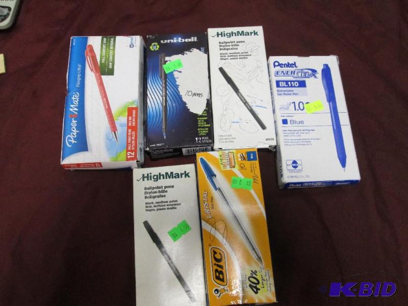 2 boxes of High Mark Ball point pens (12 pens...