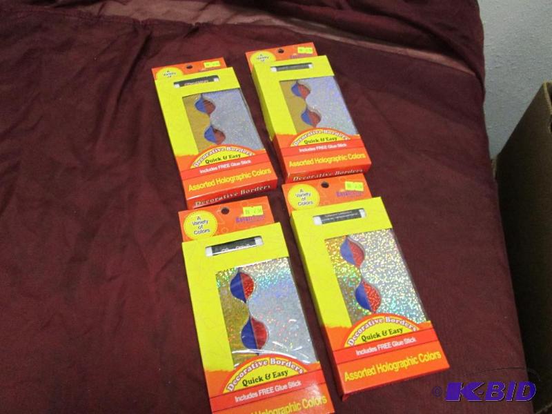 Qty 4 boxes Decorative Border Assorted Hologr...