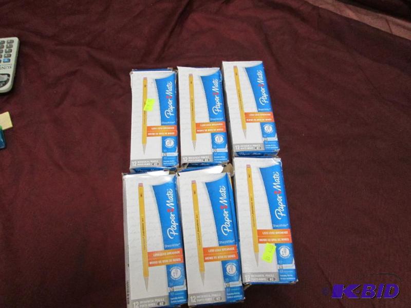 Qty 6 boxes Paper mate Mechanical pencils (12...