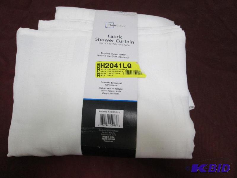 Mainstays Fabric shower curtain color white...
