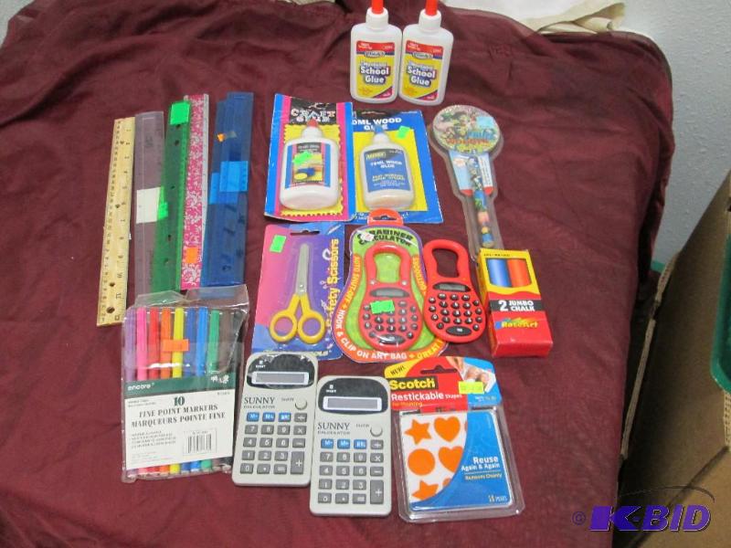 Qty 6 rulers, Qty 1-10 fine point markers, Qt...