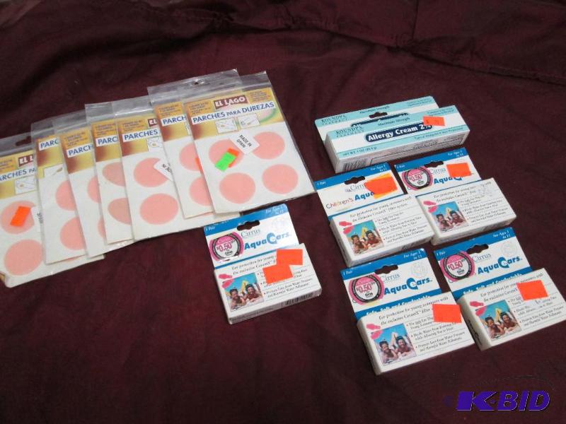 5 pkg Children Aqua ears, 1 pkg Allergy Cream...
