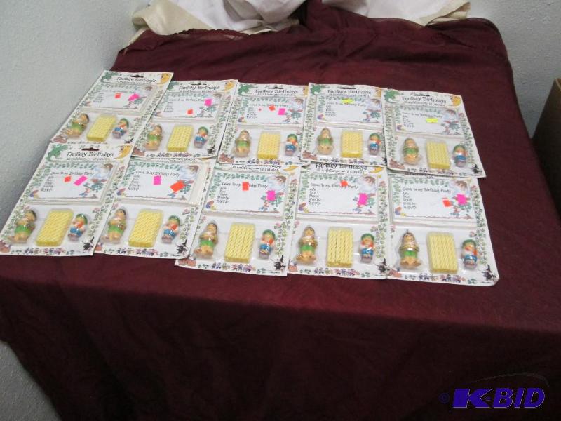 Qty 10 Fantasy Birthdays 12 invitations, 12 c...