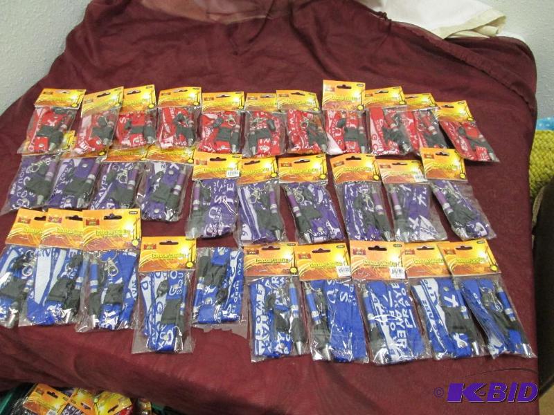 Qty 31 Lanyard with pen ( red, blue, and purp...