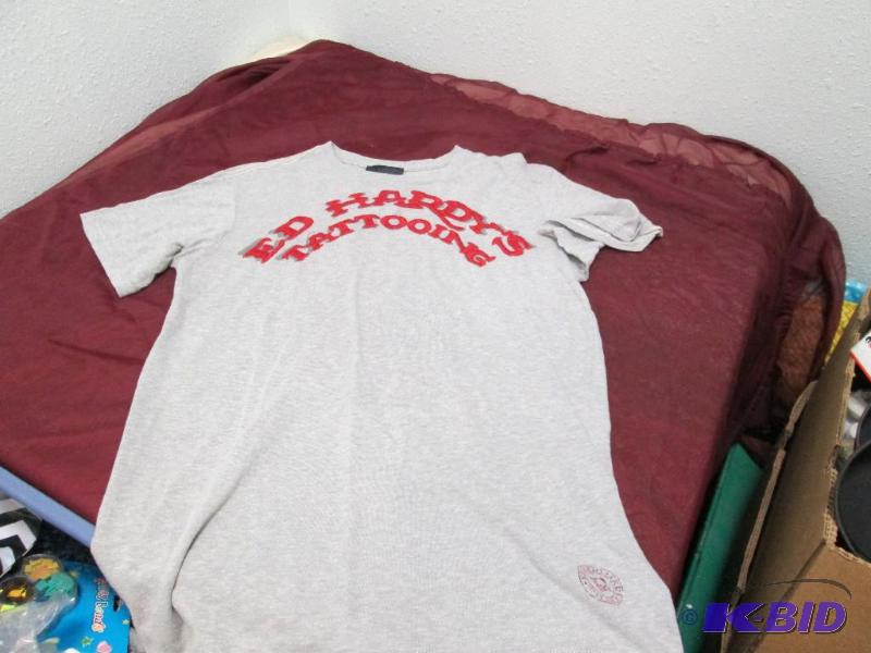 Qty 1 Ed Hardys tattooing shirt Size large...