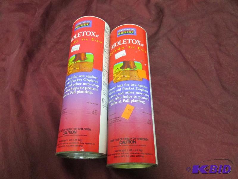 Qty 2 Moletox ready to use Poison bait for us...