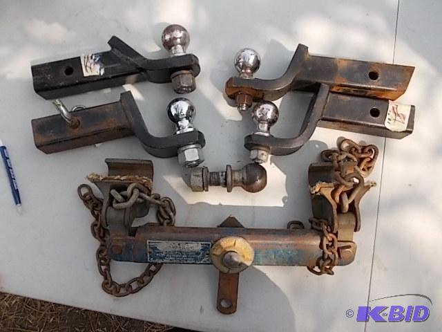 Assorted Receiver Hitches &amp 1-Old Bumper ...