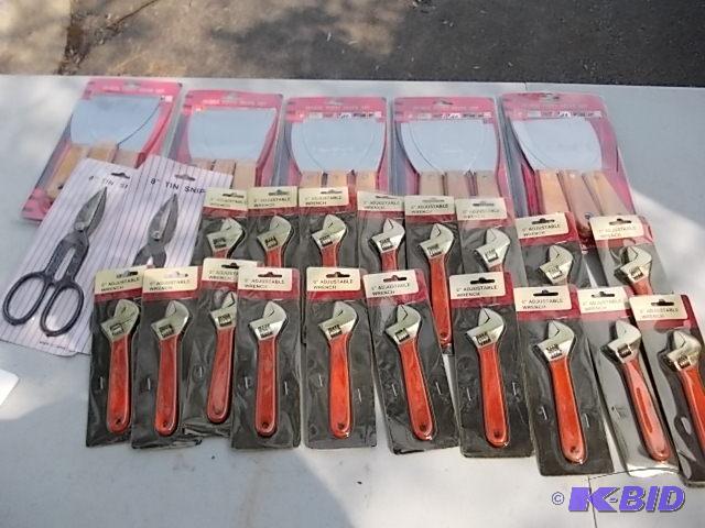 New 5-Sets Of 3 Piece Putty Knives, 2-Tin Sni...
