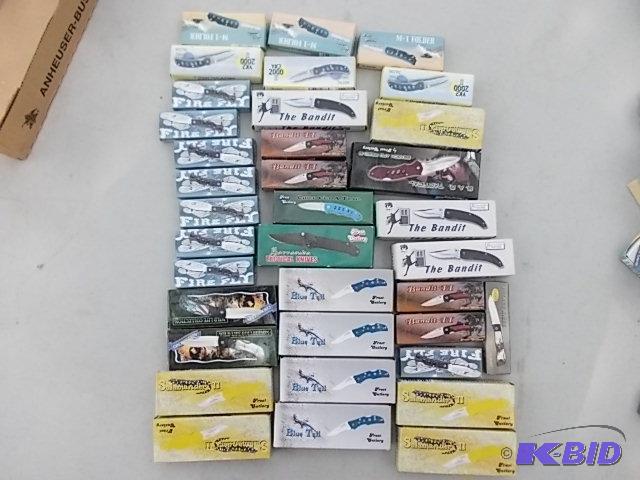 36 Folding Pocket Knives...