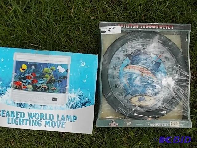 Sea Bed Lamp, Sailfish Thermometer...
