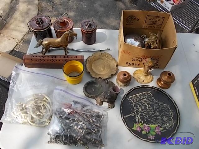 Brass Pieces, Canisters, Misc...