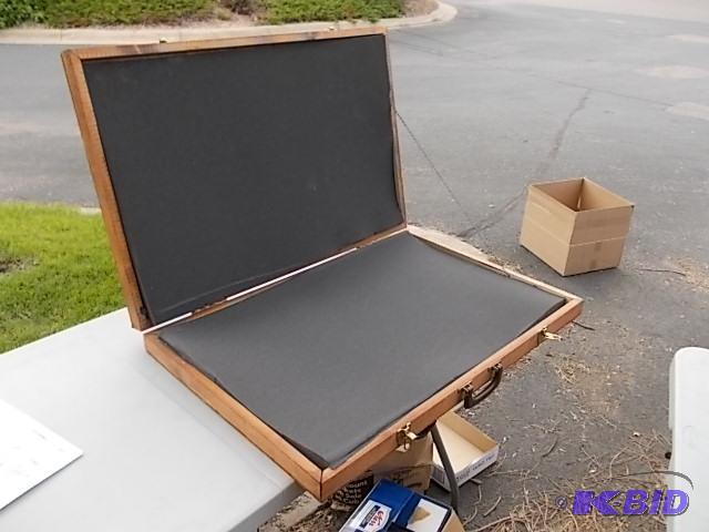 Wooden Display Case With Foam Lining For Jewe...