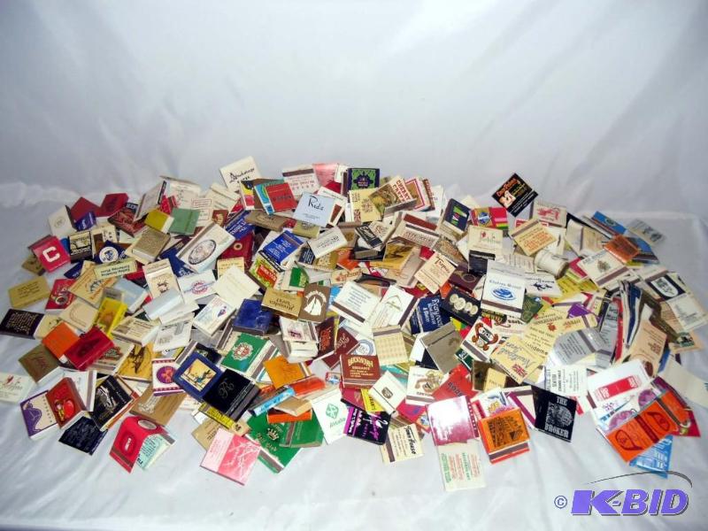 lot 20016 image: Vintage Collection of 100s of Matchbook Covers and Match Boxes