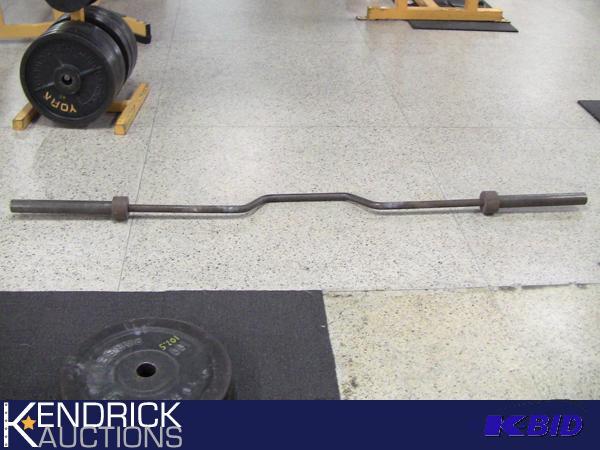 lot 134 image: 45 LB Cambered Barbell
